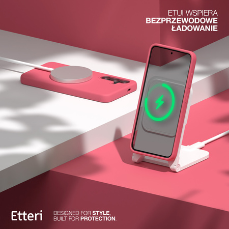 Etui Etteri Silicone Case do Samsung Galaxy S23 malinowe