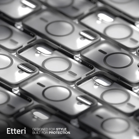 Etui Etteri Matt Mag do iPhone 16 6,1" czarne