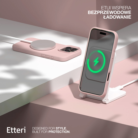 Etui Etteri Silicone Case do iPhone 16 Plus 6,7" jasnoróżowe