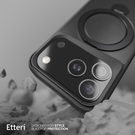 Etui Etteri Matt Mag Ring do iPhone 17 Pro czarne