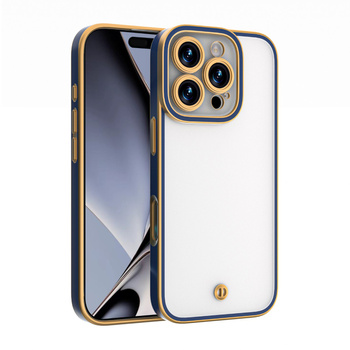 Nakładka Silky Gold do iPhone 15 Pro 6,1" niebieska