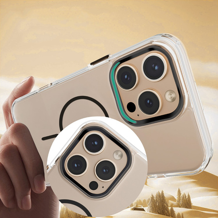 Nakładka Clear Thin Mag do iPhone 16 Pro 6,3" czarna