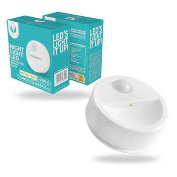 Lampka nocna LED FLC-01 z czujnikiem ruchu PIR 3xAAA Forever Light