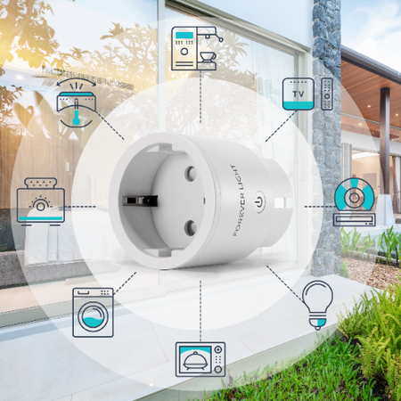 Forever Light Gniazdo Sieciowe WiFi Smart 240V 10 A - FLSP10B
