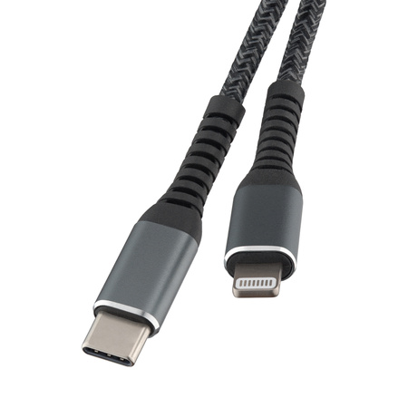 QUALO recycling kabel USB-C/Lightning 2,4A 1m QRC-CL-01