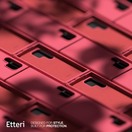 Etui Etteri Silicone Case do Samsung Galaxy S22 Ultra malinowe