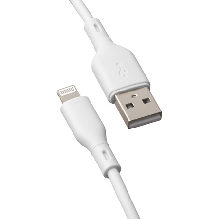 QUALO Recycling kabel USB-A - Lightning 1,5m 2,4A biały QRC-AL-00