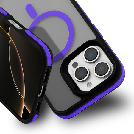 Nakładka Magarmor Magsafe do Iphone 15 Pro fioletowa TTT