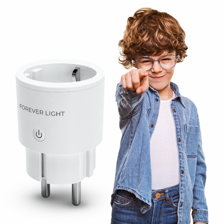 Forever Light Gniazdo Sieciowe WiFi Smart 240V 10 A - FLSP10B