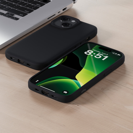 Allity Etui Silicone Case Mag do iPhone 15 Pro czarne