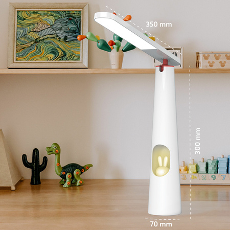 Lampa biurkowa LED 7,5W ze świecącym króliczkiem FLB-150 biała Forever Light