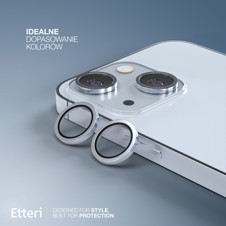 Etteri Camera Lens Protector szkło na aparat do iPhone 15 / 15 Plus niebieski