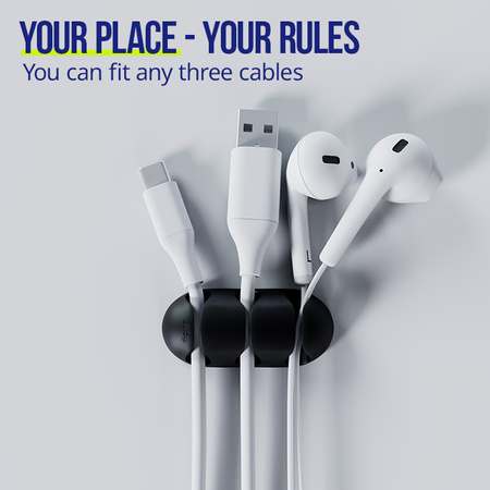 Allity organizer na kable - zestaw 3 sztuk ASA-400