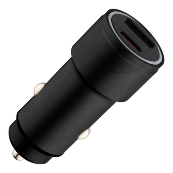 QUALO ładowarka samochodowa aluminowa USB-C USB-A 38W QLS-AC-38