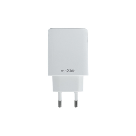 Maxlife ładowarka sieciowa PD QC MXTC-10-20C 1x USB-C 20W biała