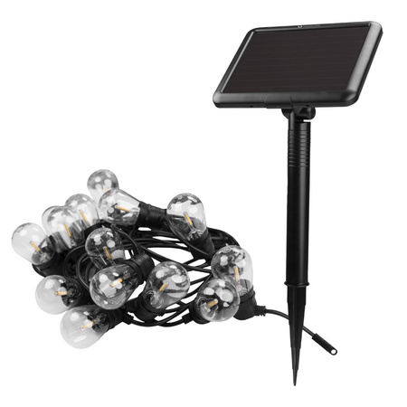 Girlanda świetlna SUNARI FLS-60 7,5m zewnętrzna 10 żarówek LED solarna IP44 Forever Light