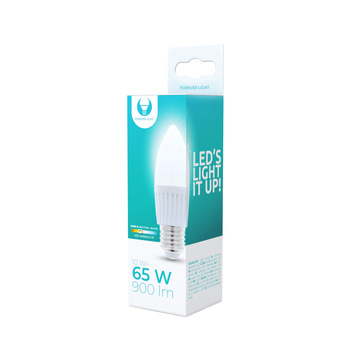 Żarówka LED E27 C37 10W 230V 4500K 900lm ceramiczna Forever Light