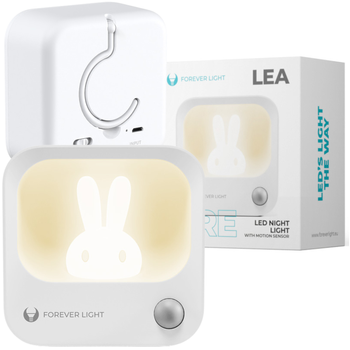 Lampka nocna LED z króliczkiem FLC-10 PIR biała 500mAh Forever Light