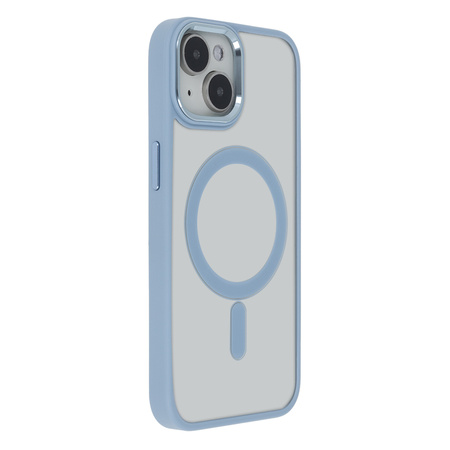 Nakładka Satin Elegant Mag do iPhone 14 6,1" niebieska