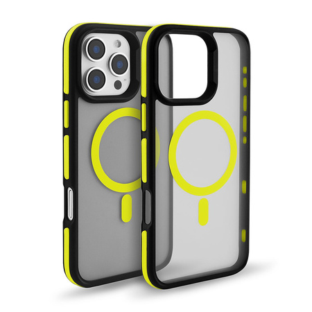 Nakładka Magarmor Magsafe do Iphone 13 Pro Max żółta TTT