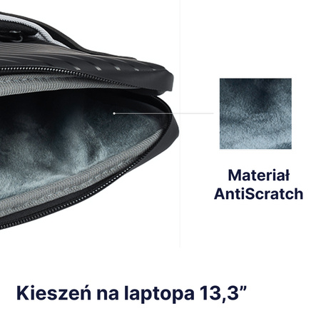 QUALO pokrowiec na laptopa 13,3' szary QPL-13-07