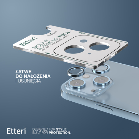 Etteri Camera Lens Protector szkło na aparat do iPhone 14 / 14 Plus niebieski