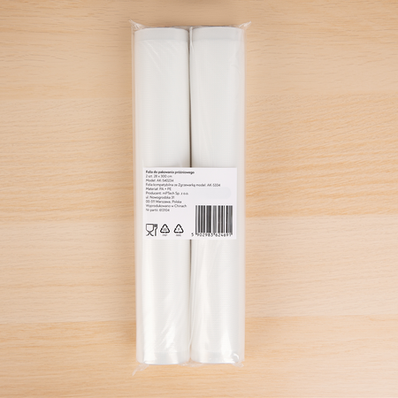 Huslog zestaw folii do zgrzewarki próżniowej 2szt. 28 x 300 cm AK-540234