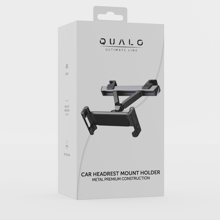 QUALO uchwyt samochodowy na telefon backseat czarny QUS-T-BS-01