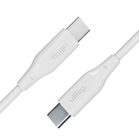 Allity kabel AUC-02 USB-C - USB-C 1,0 m 60W biały