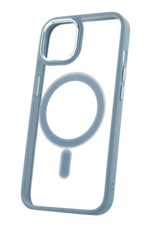 Nakładka Satin Elegant Mag do iPhone 12 / 12 Pro 6,1" niebieska