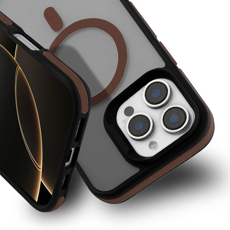 Nakładka Magarmor Magsafe do Iphone 15 Pro brązowa TTT