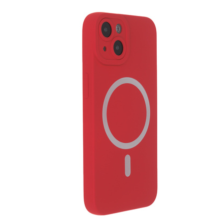 Nakładka Silicon Soft Mag do iPhone 14 6,1" czerwona