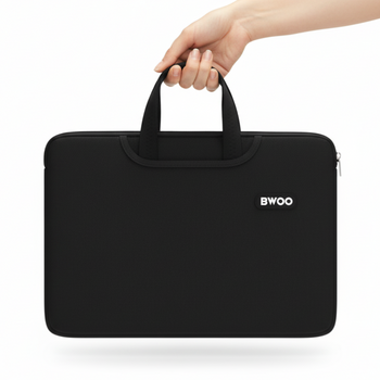 BWOO neoprenowa torba na laptopa z uchwytem 15" czarna