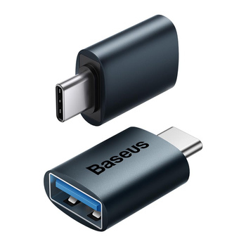 Baseus adapter Ingenuity USB-C do USB-A 3.1 niebieski OTG