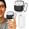 Etui Tech-Protect Silicone Hook do Airpods 4 czarne TTT