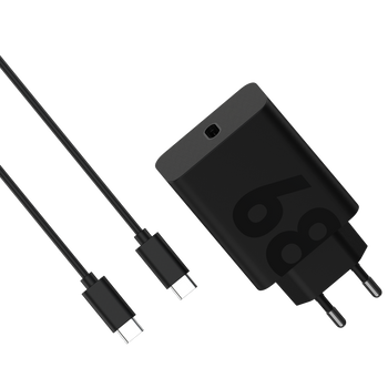 Ładowarka sieciowa Motorola 68W + kabel usb-c - usb-c 6,5A 1m  TTT