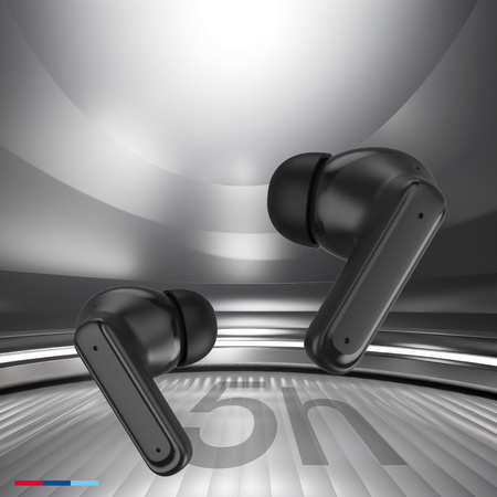 Forever słuchawki Bluetooth z wyświetlaczem ANC + ANC TWSS-500 czarne