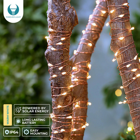 Lampa solarna LED SUNARI FLS-82 miedziany drucik 22m 800mAh Li-Ion Forever Light