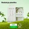 QUALO Recycling kabel USB-C - USB-C 1,5m 3A 60W biały QRC-CC-00