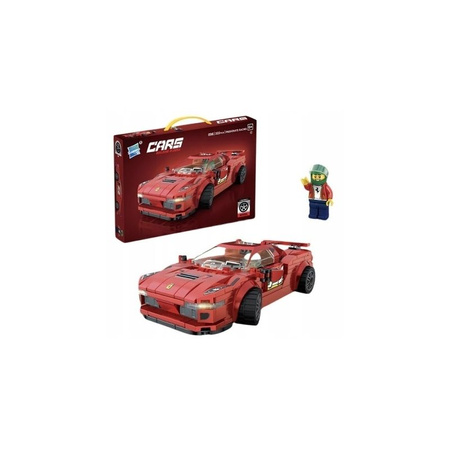 Zestaw klocków samochód czerwony TTT
