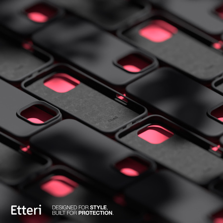 Etui Etteri Silicone Case do iPhone 16 Pro Max 6,9" czarne