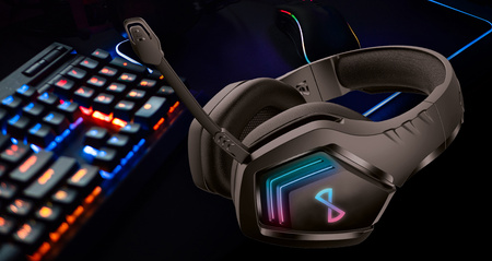 Forever słuchawki bezprzewodowe GHS-700 BT nauszne z mikrofonem czarne