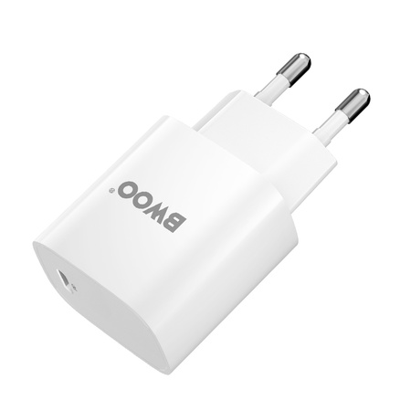 BWOO ładowarka sieciowa PD CDA159 USB-C + kabel USB-C - USB-C 20W biała