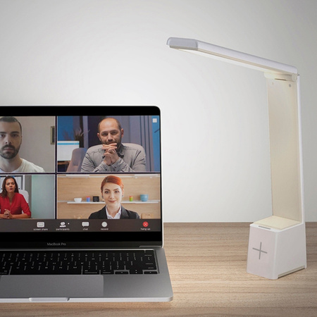 Lampa biurkowa LED 5W składana FLB-110 biało-szara Forever Light