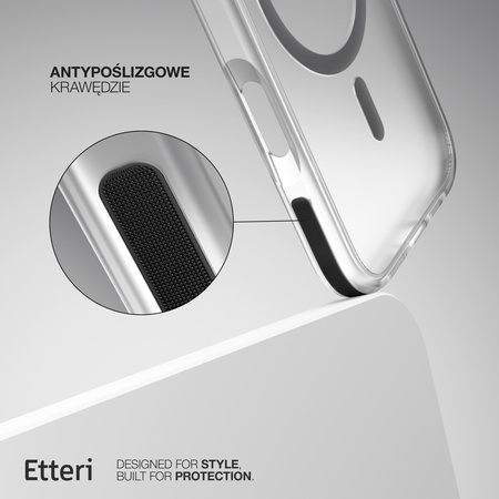 Etui Etteri Icy Mag do iPhone 17 czarne