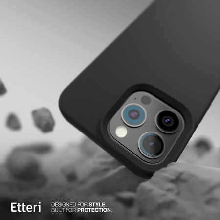 Etui Etteri Silicone Case do iPhone 16 Pro 6,3" czarne