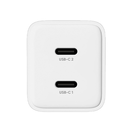 Allity ładowarka sieciowa GaN PD QC ATC-01-45WCC 2x USB-C 45W biała