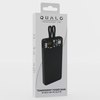 QUALO Transparent power bank 10000 mAh PD z LED 22.5W czarny QTPB10-LD-23-01