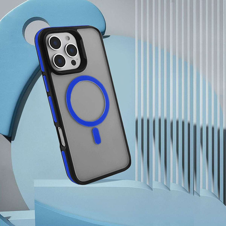 Nakładka Magarmor Magsafe do Iphone 15 Pro Max niebieska TTT