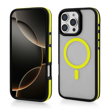 Nakładka Magarmor Magsafe do Iphone 14 Pro Max żółta TTT